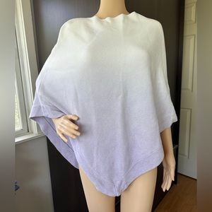 Barefoot dream poncho cozychic ultralite knit, violet lavender one size